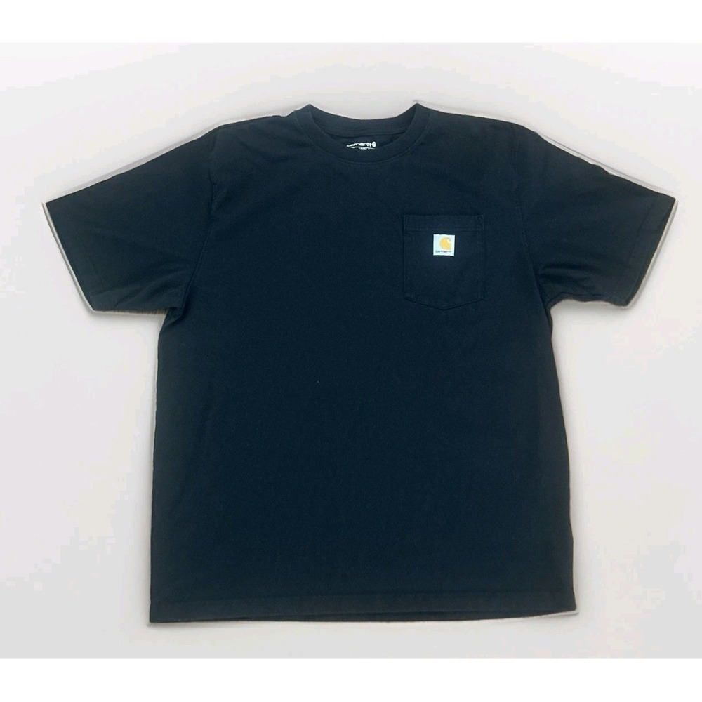 Carhartt Black Loose Fit Pocket Logo Short Sleeve T-Shirt Men's Large Tee